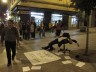 <b>(documentación de la acción en el centro de Madrid)</b> de la serie Solo por dinero<br /> 